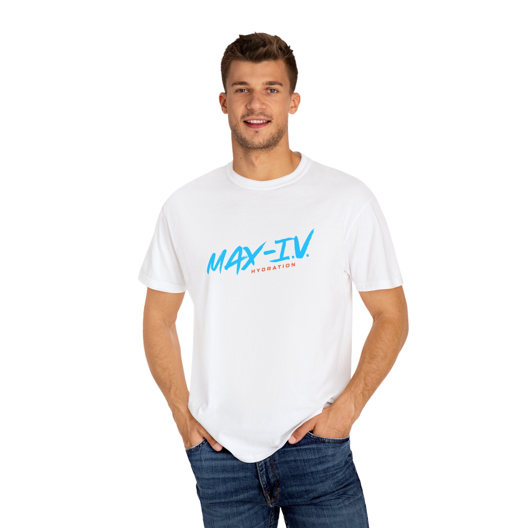 MAX-IV Cotton T-shirt (blue logo)