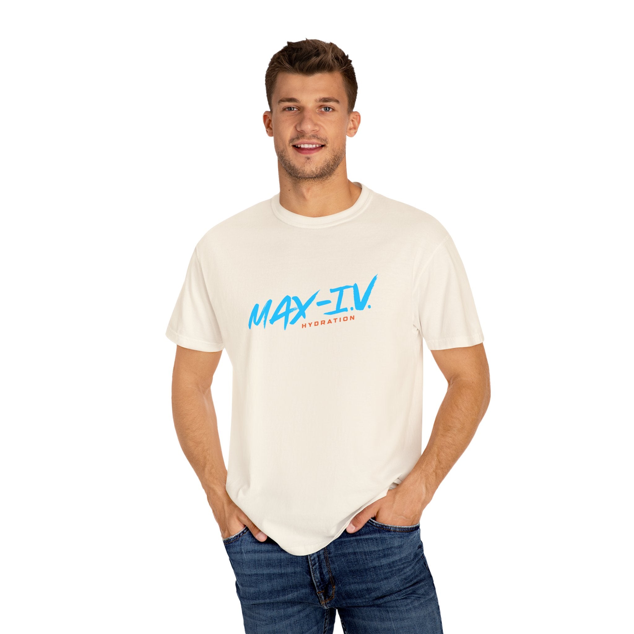 MAX-IV Cotton T-shirt (blue logo)