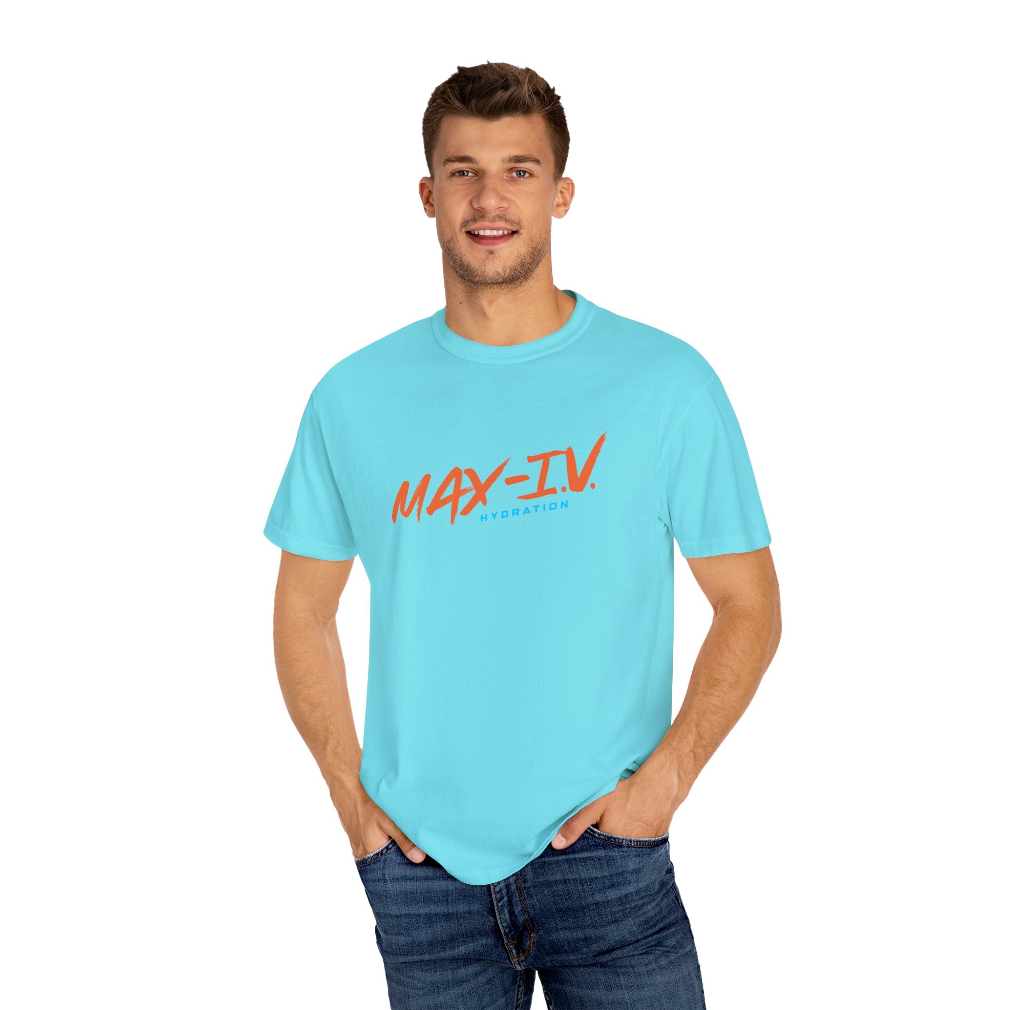 MAX-IV Cotton T-shirt (orange logo)