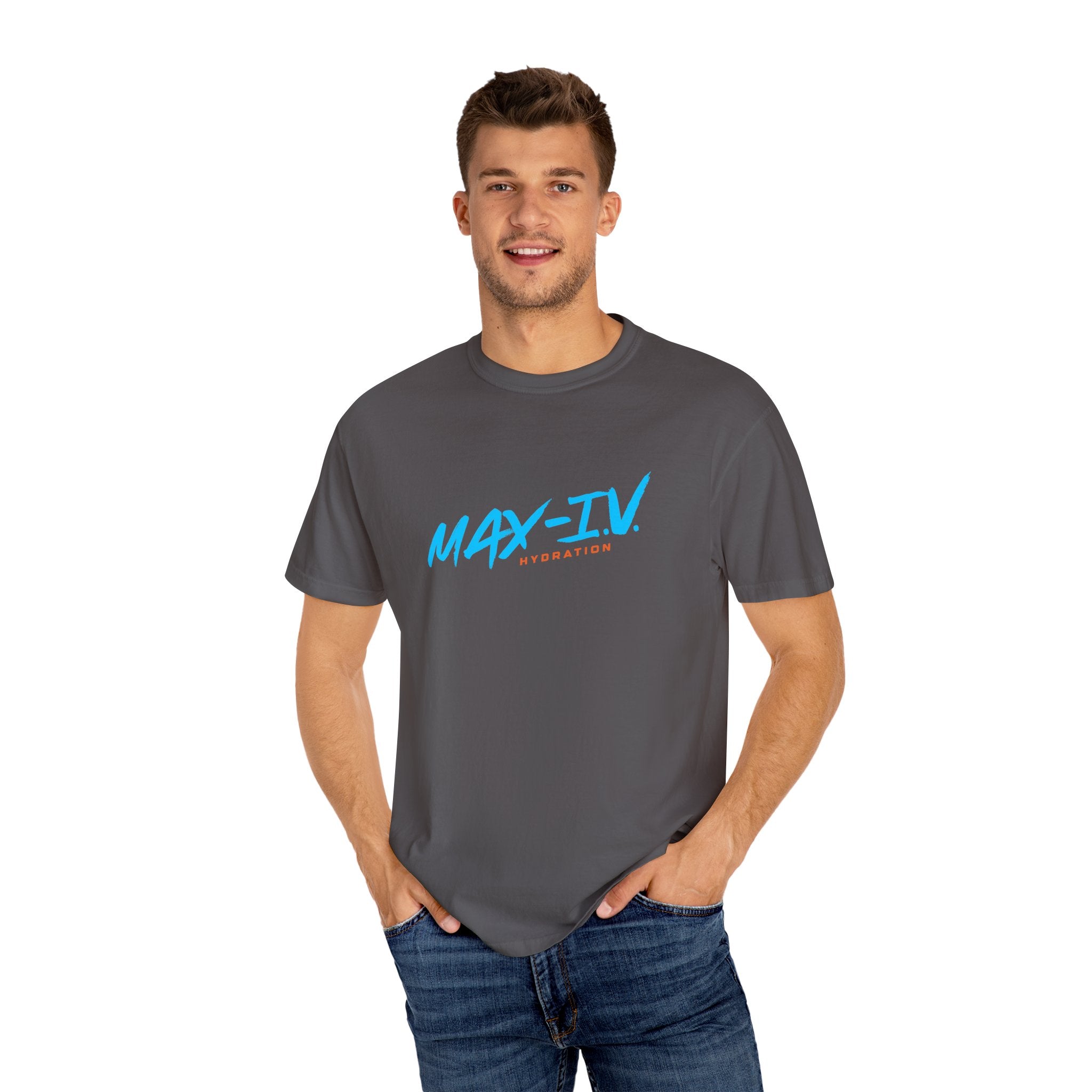 MAX-IV Cotton T-shirt (blue logo)
