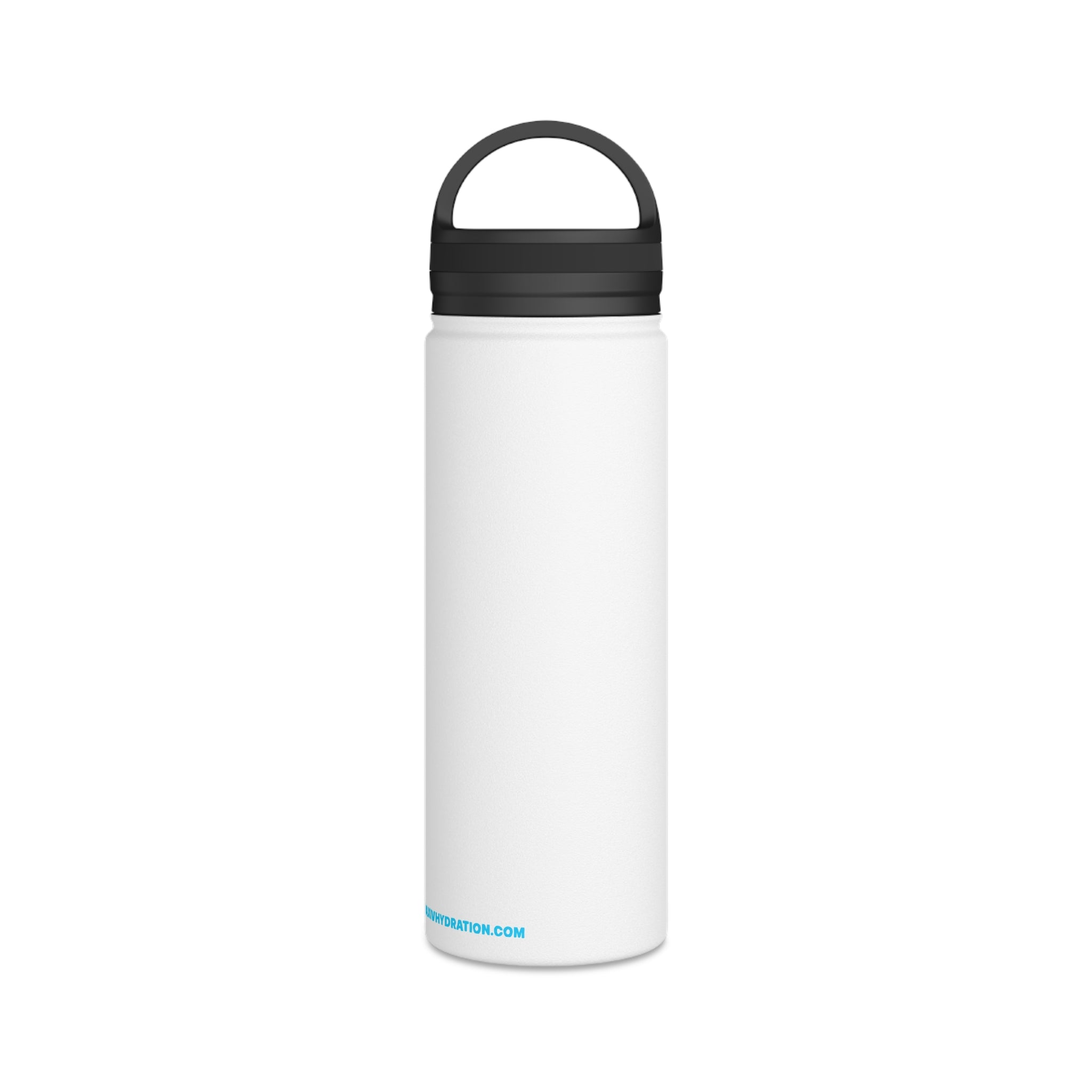 Max-IV Stainless Steel Water Bottle (orange logo), Handle Lid