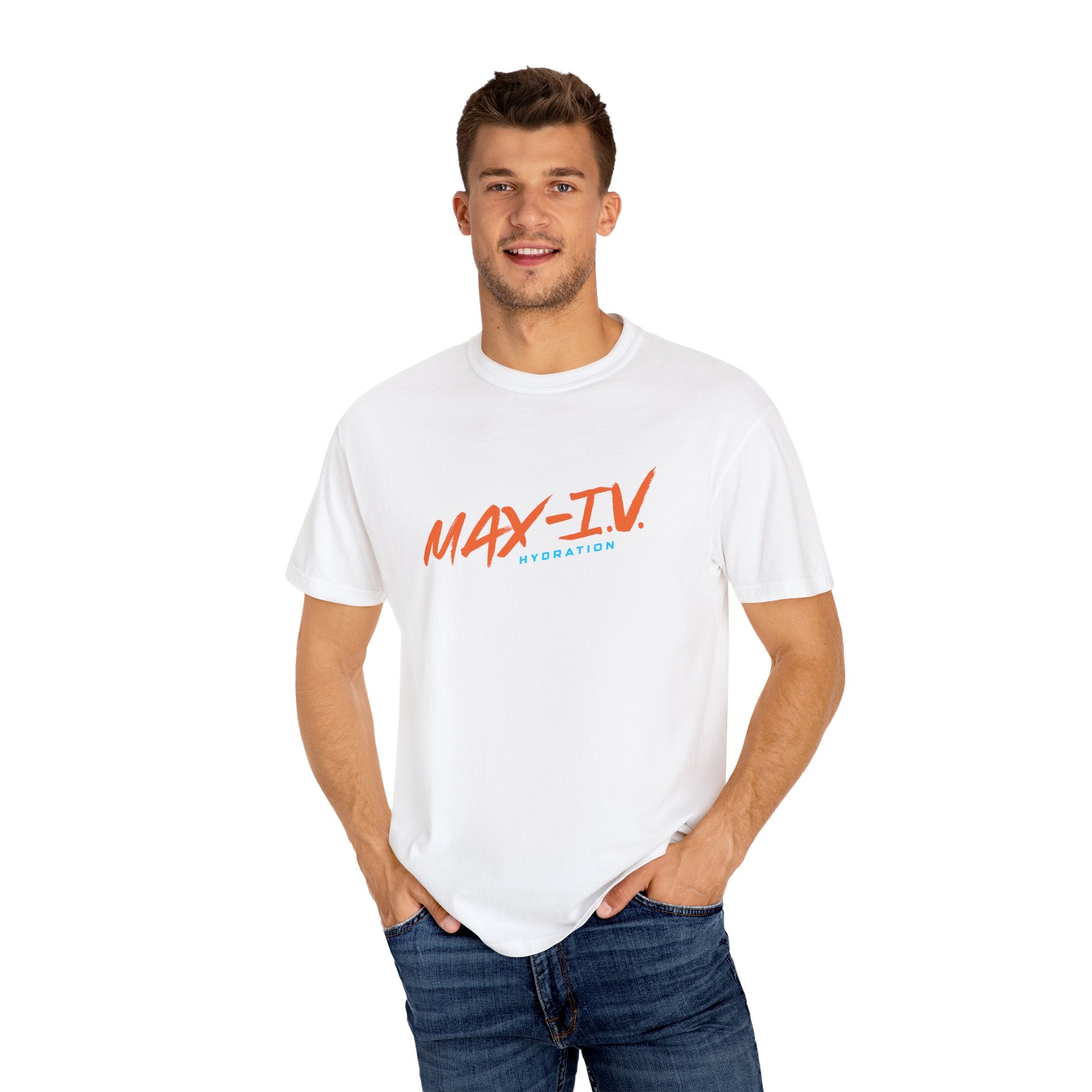 MAX-IV Cotton T-shirt (orange logo)