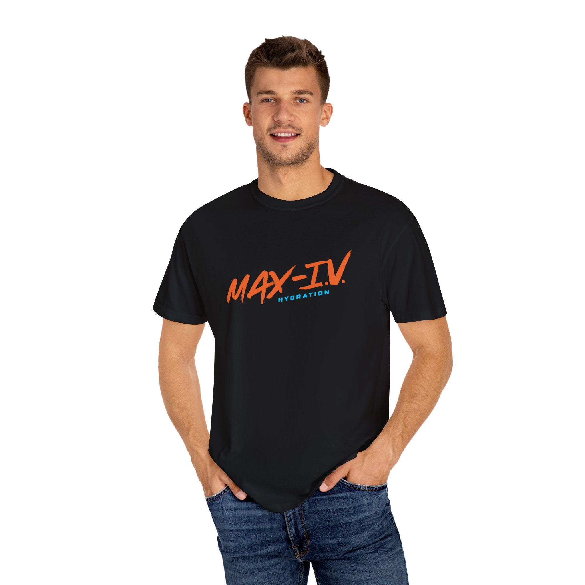 MAX-IV Cotton T-shirt (orange logo)
